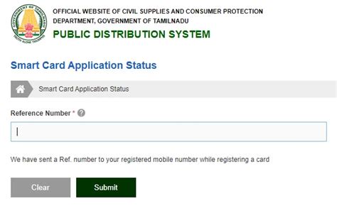 smart card application status tamilnadu|smart card check status.